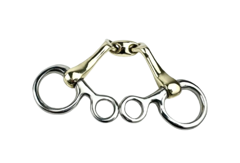 Hanging Cheek Snaffle Verbindend Angled | LOBO UK