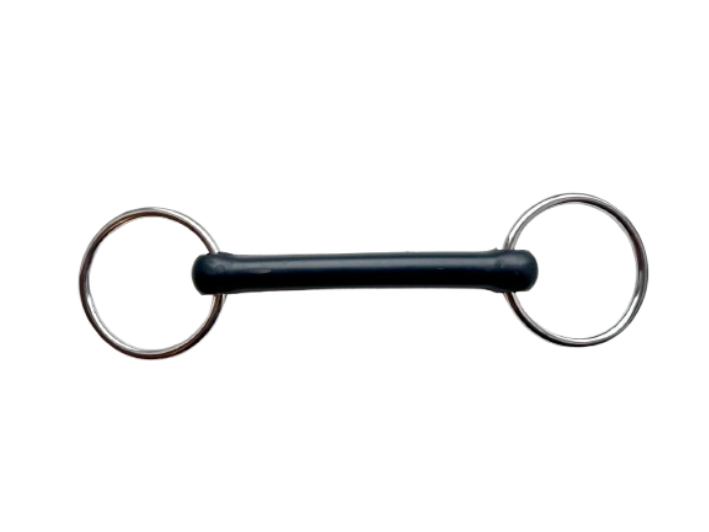 Loose Ring Hard Rubber Snaffle Bit | LOBO UK Stock
