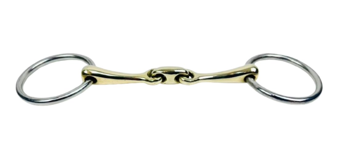 Loose Ring Snaffle 12mm Lozenge Double Jointed | LOBO UK