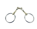 Loose Ring Snaffle Bit Curved Angled Lozenge | LOBO UK