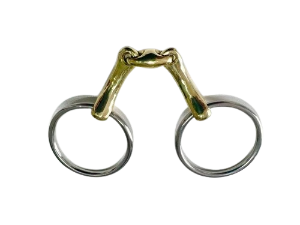 Loose Ring Snaffle Bit Curved Angled Lozenge | LOBO UK
